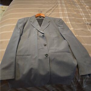 Men's Elegant Gray Suit Jacket